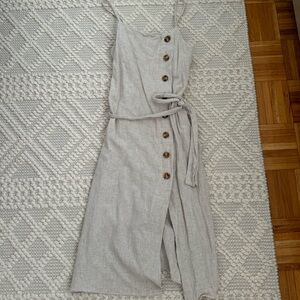 Linen Summer midi Dress